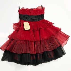 NWT Betsey Johnson Red Cocktail Dress